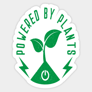 Powered By Plants Sticker